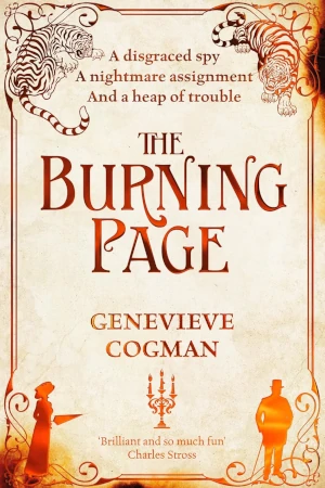 The Burning Page by Genevieve Cogman book cover