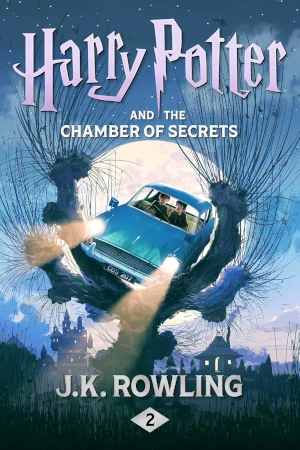 Harry Potter and the Chamber of Secrets by JK Rowling book cover